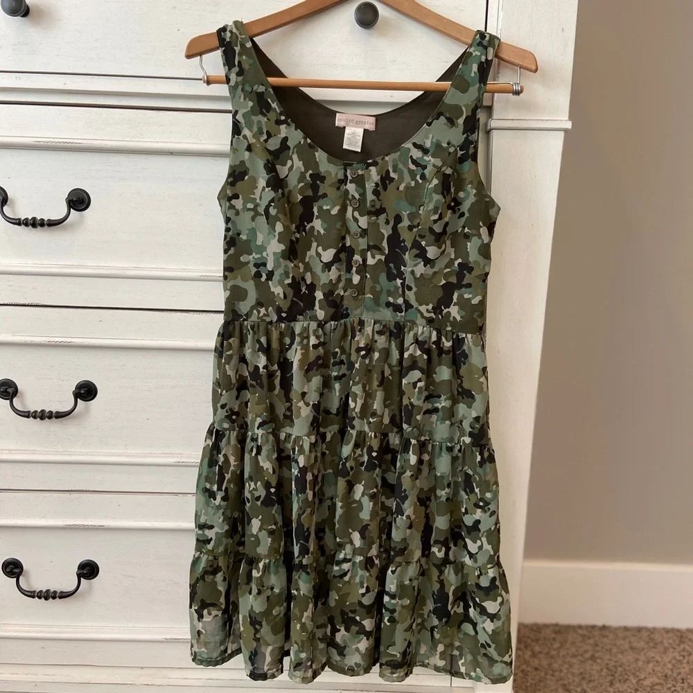 Band of Gypsies Camo Print Dress. Size Small. EUC - Picture 1 of 6
